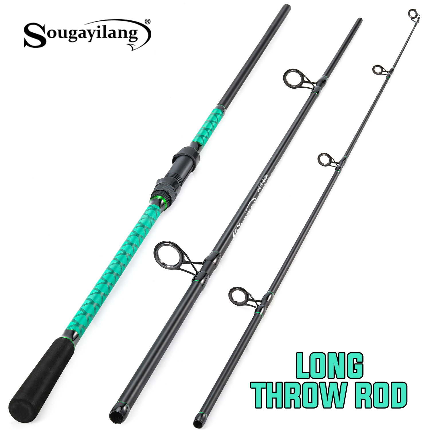 Surf Fishing Equipment - คันเบ็ดตกปลาคาร์พ Sougayilang 3 ท่อน แรงดึงสูง 12-40