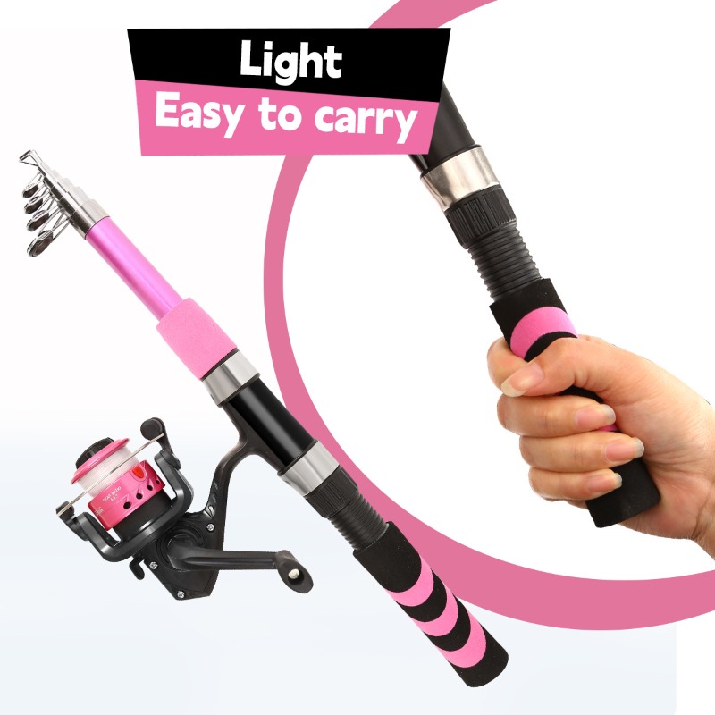 Fishing Equipment For Kids - ชุดคันเบ็ดตกปลาสำหรับเด็กและผู้ใหญ่ ชุดเริ่มต้น ใช้ได้ทั้งน้ำเค็มและน้ำจืด พร้อมคันเบ็ดแบบสปินนิ่ง รอก กระเป๋าใส่คันเบ็ด