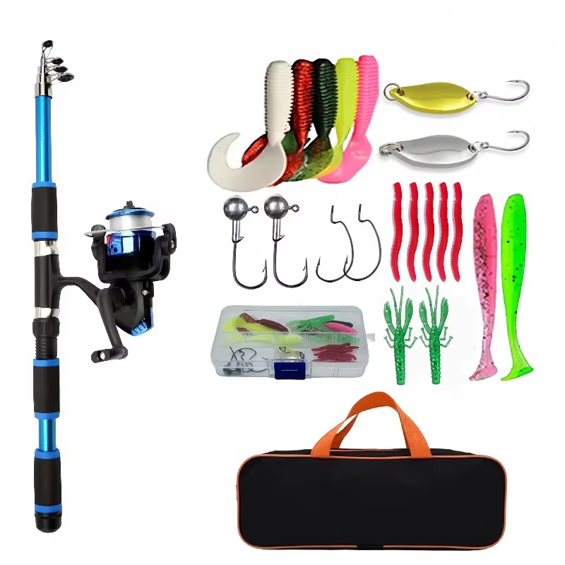Fishing Equipment For Kids - คันเบ็ดครบชุด ชุดอุปกรณ์ตกปลา คันเบ็ดมือใหม่ อุปกรณ์ตกปลา และเหยื่อ 21