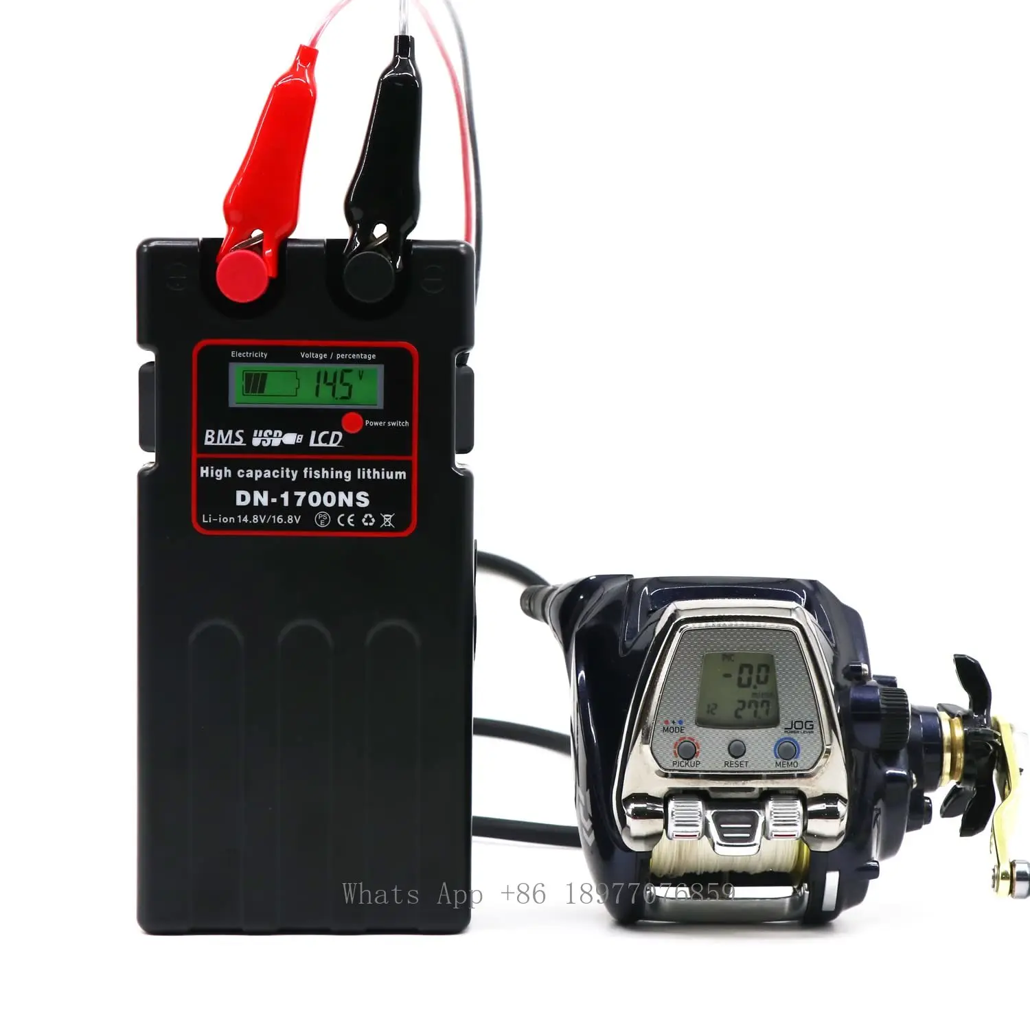 Fishing Equipment Daiwa - แบตเตอรี่ลิเธียมสำหรับรอกตกปลาไฟฟ้าพกพา Daiwa รุ่น DN-1700NS ความจุ 12800mah