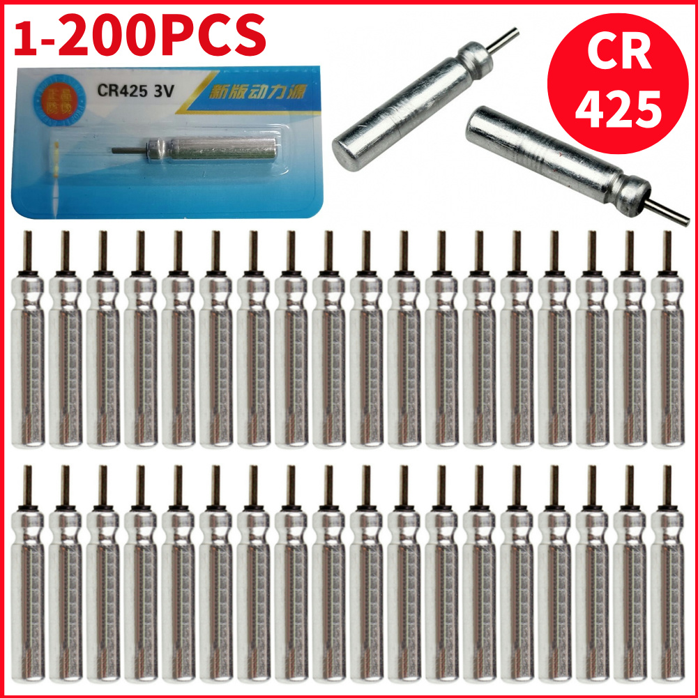Night Float Fishing - 1-200PCS Luminous ไฟฟ้าแบตเตอรี่ CR425 ตกปลาลอยแบตเตอรี่ลิเธียม Pin
