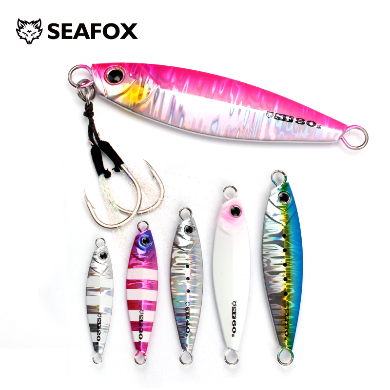 Jig Head Lure - SF10 Japen โลหะหล่อ Jig ช้อน 20/30/40/60/80g
