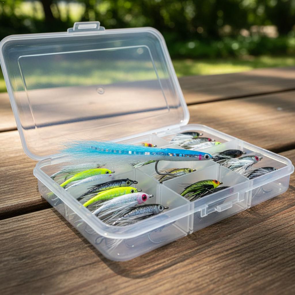 Surf Fishing Equipment - เหยื่อตกปลาแบบแฮนด์เมด ทำจากอีพ็อกซี่ ซัลท์วอเตอร์ฟลาย ใยสังเคราะห์ รูปทรงมินโนว์ สตรีมเมอร์
