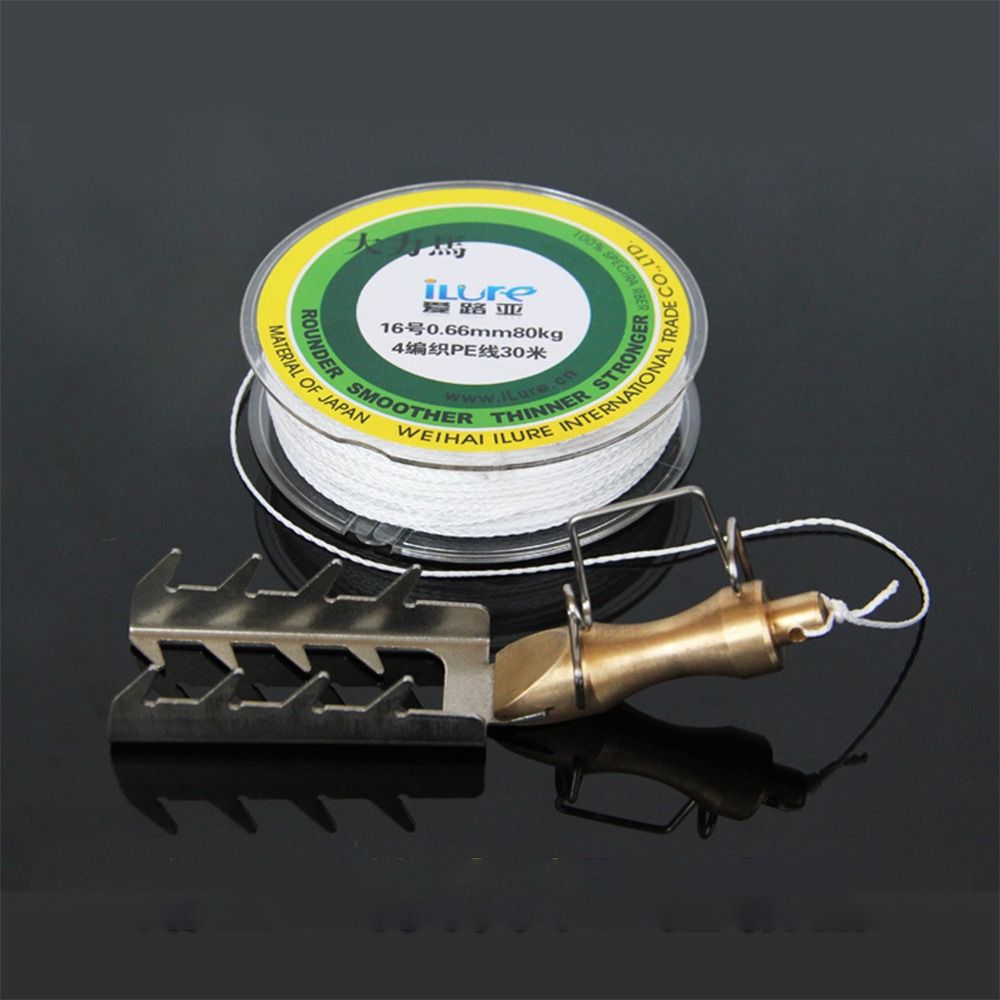 Fishing Equipment Lures - อุปกรณ์เหยื่อกู้ภัยแบบแข็งทำจากสแตนเลสเหยื่อล่อปลาแบบติดอุปกรณ์ช่วยดึงเหยื่อช่วยรักษาอุปกรณ์ตกปลาพร้อมสาย