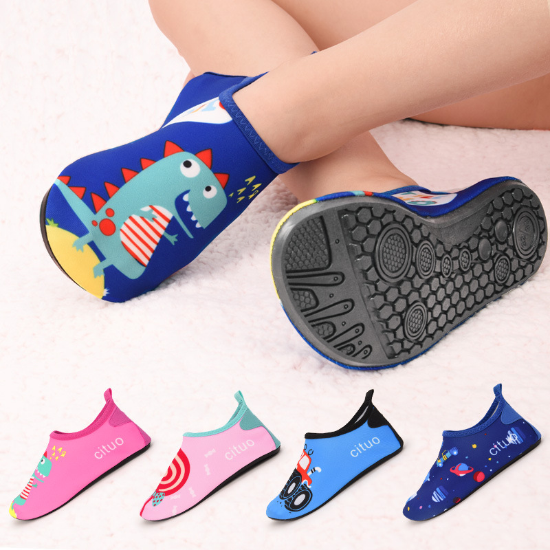 Fishing Equipment For Kids - ฤดูร้อนเด็กว่ายน้ําชายหาด Barefoot รองเท้าน้ําเด็ก Light Wader ตกปลาทะเลรองเท้า