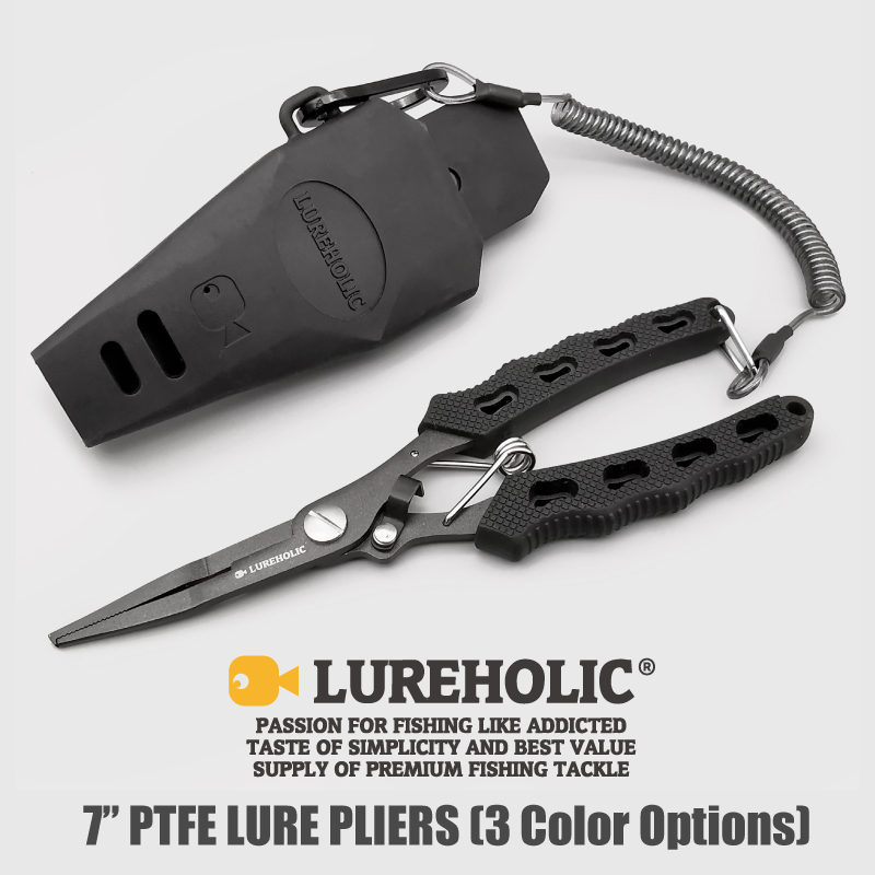 Fishing Equipment Lures - Lureholic 7 ”คีมตกปลาเคลือบ PTFE, 18ซม./72กรัม, ถอดตะขอ,