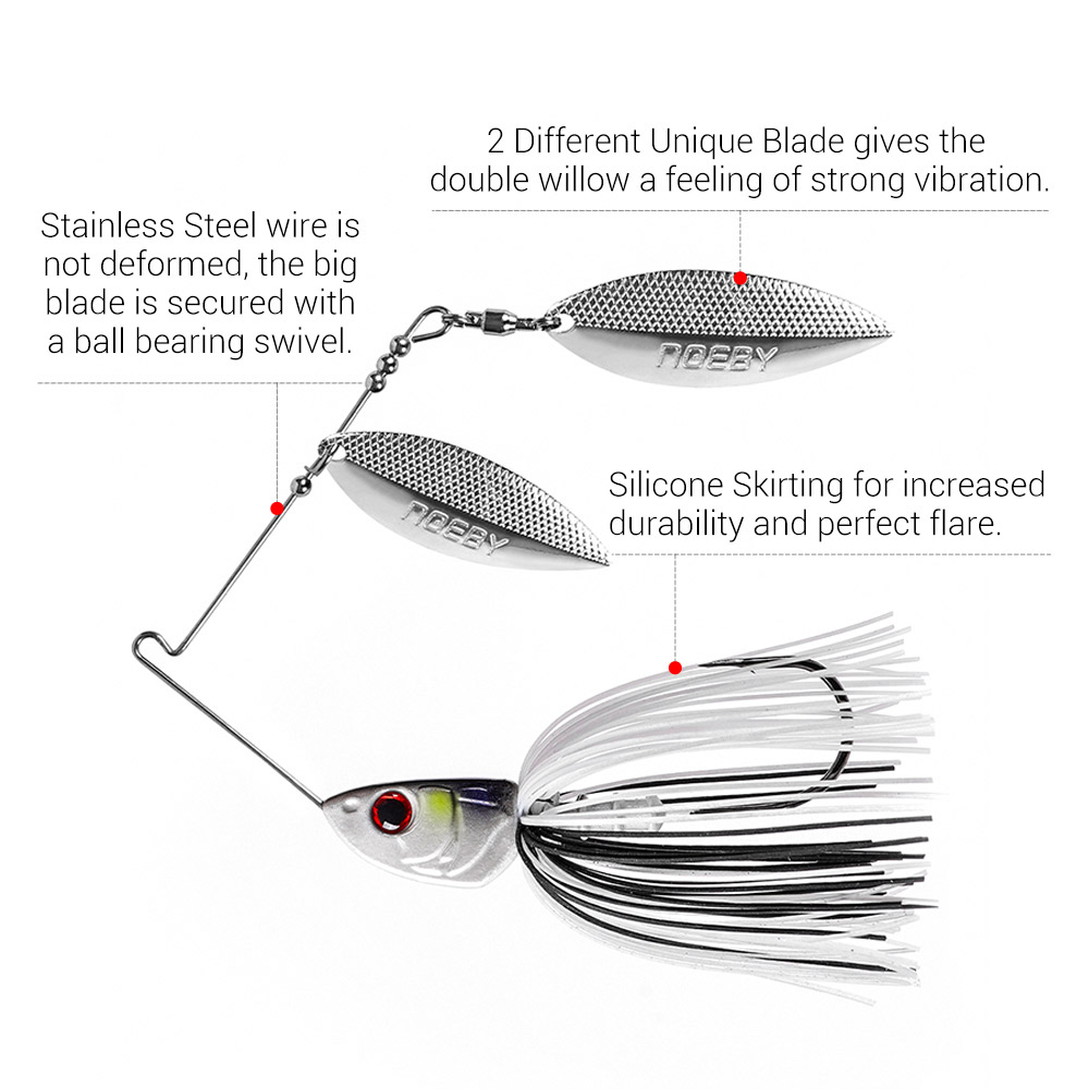 Noeby Spinnerbait 10.5G 14G 21 - Jig Head Lure บทวิจารณ์และราคา