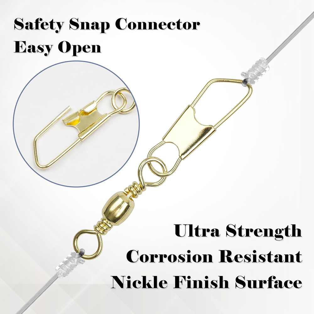 50ชิ้นเดือยตกปลาทองพร้อมตะขอตก - Fishing Equipment Used บทวิจารณ์และราคา
