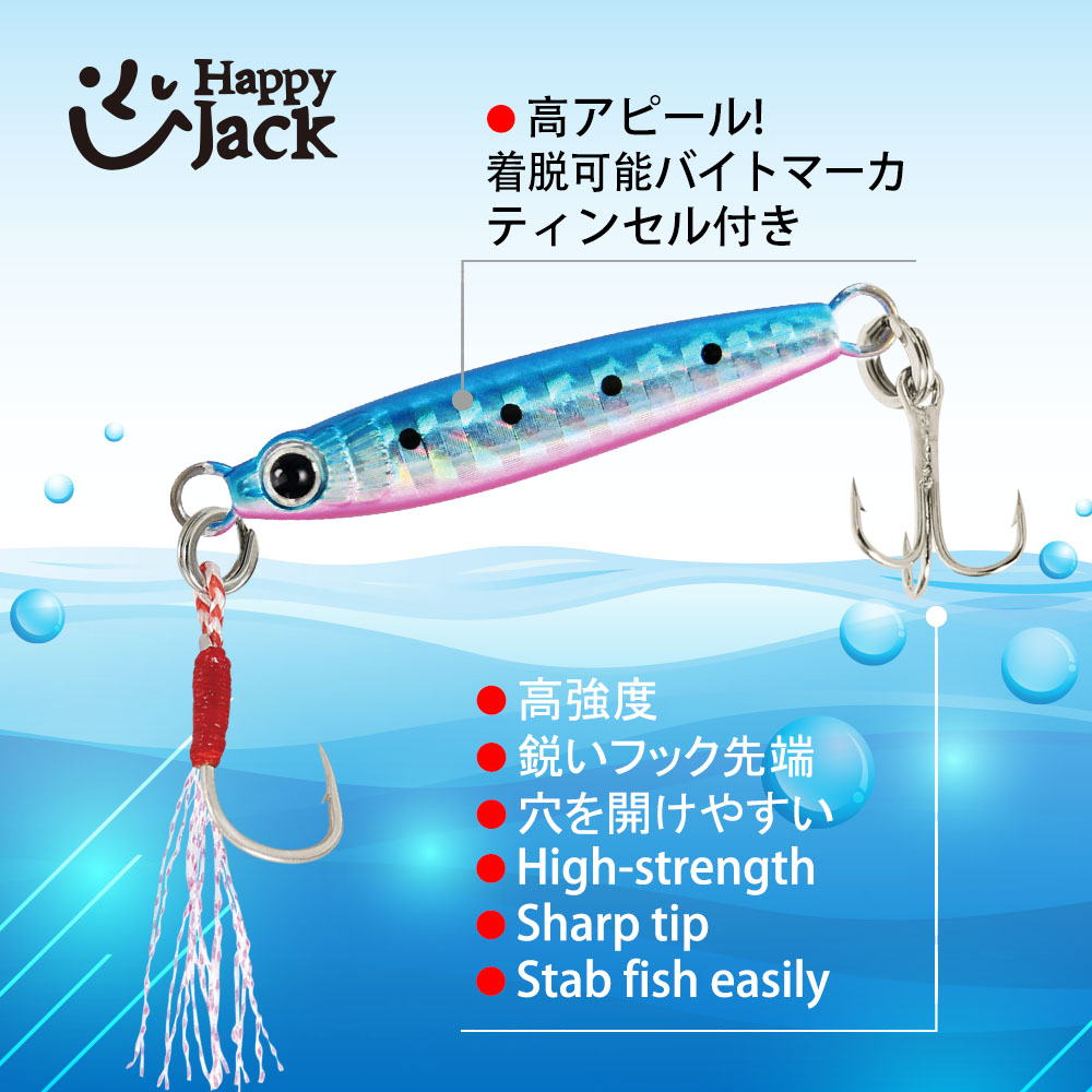 เหยื่อตกปลา HappyJack New Micr - Jig Head Lure บทวิจารณ์และราคา