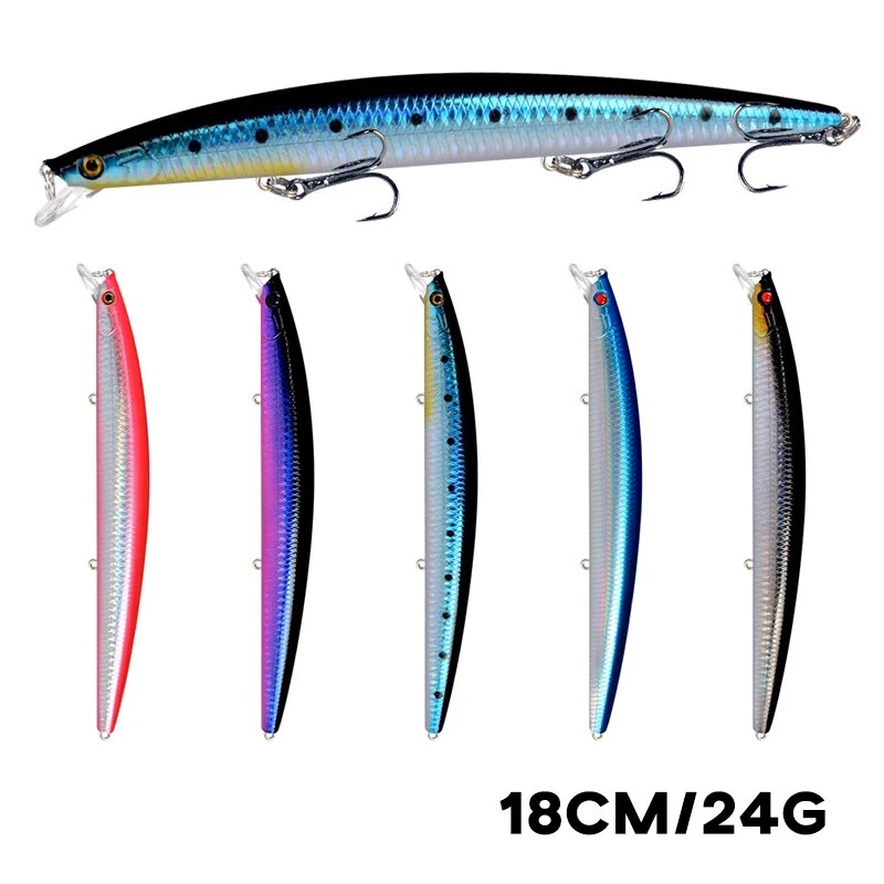Minnow Fishing Lure เลเซอร์ Ha - Fishing Equipment Lures บทวิจารณ์และราคา