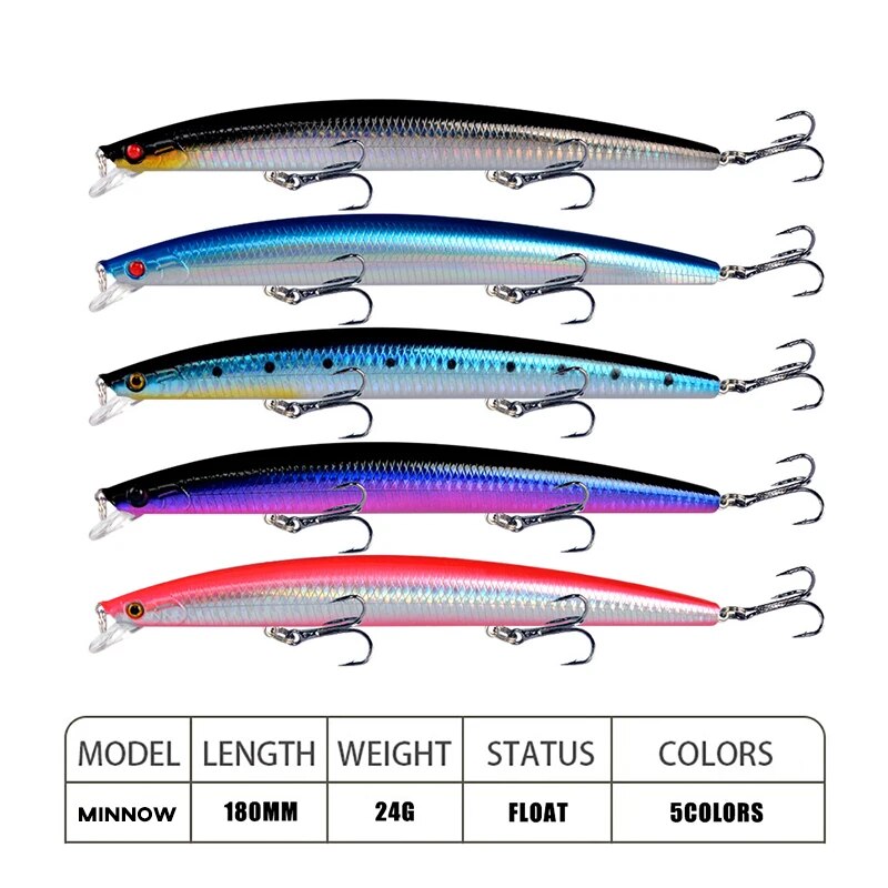 Minnow Fishing Lure เลเซอร์ Ha - Fishing Equipment Lures บทวิจารณ์และราคา