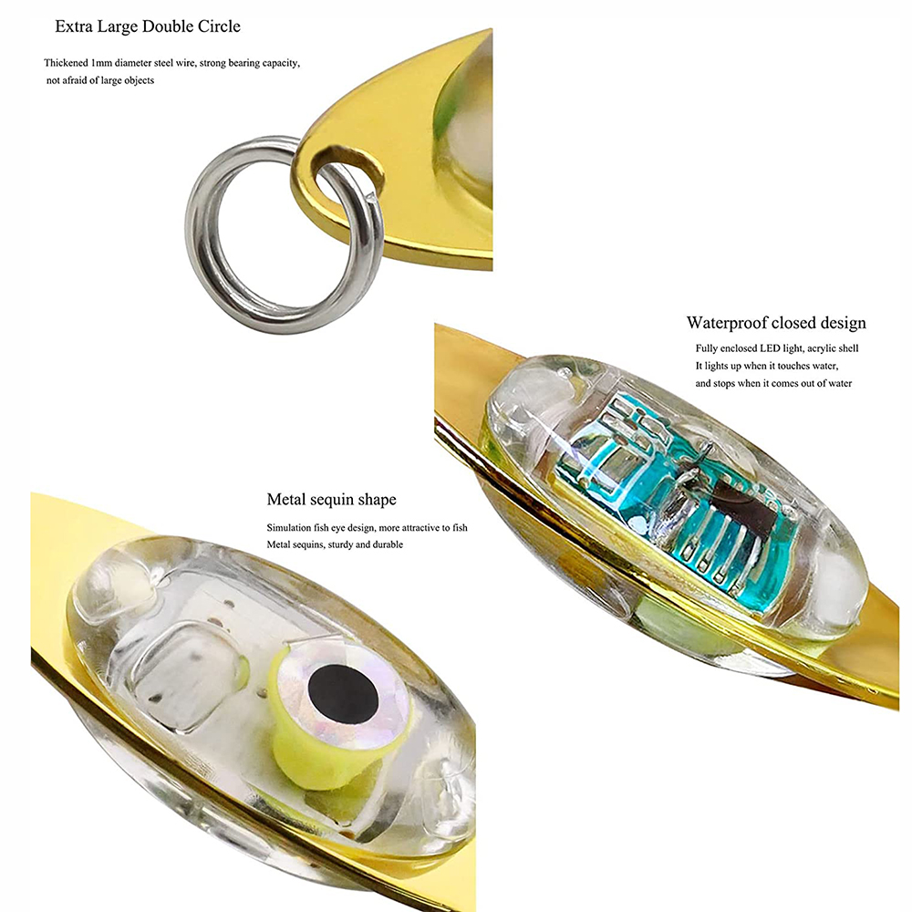 Pro beros ไฟตกปลา LED ทรงหยดน้ - Fishing Equipment Lures บทวิจารณ์และราคา