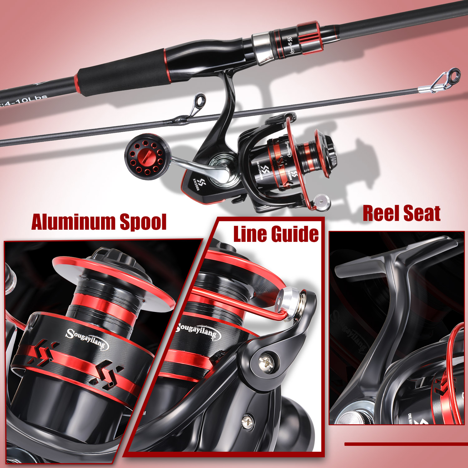 ชุดคันเบ็ดและรอกตกปลา Sougayil - Fishing Equipment Europe บทวิจารณ์และราคา