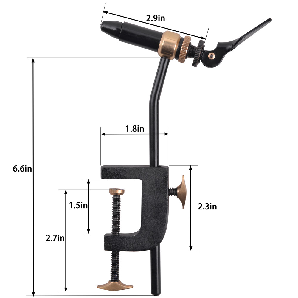 ROTARY Fly Tying Vise เครื่องม - Fishing Equipment Lures บทวิจารณ์และราคา