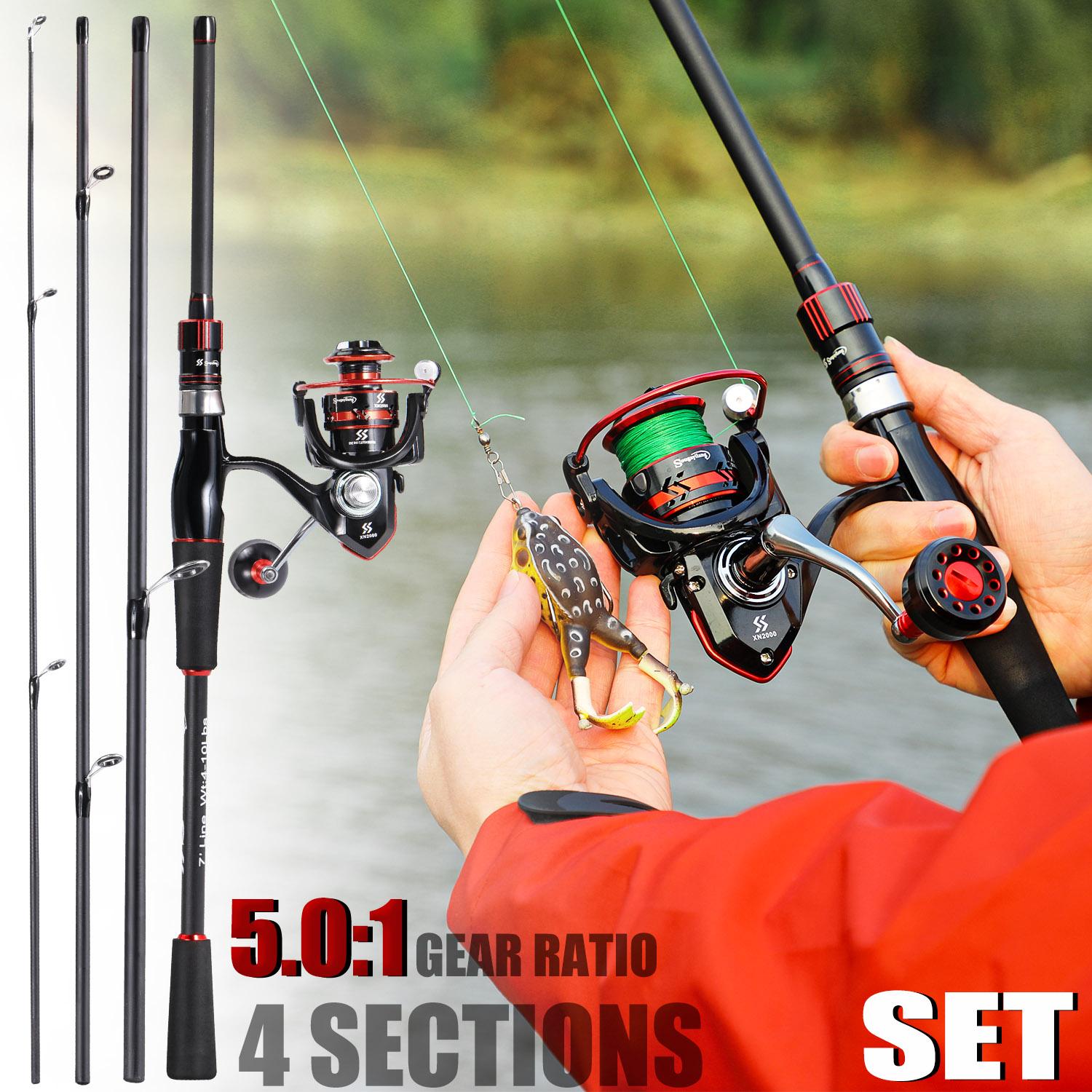Sougayilang SPINNING Fishing ช - Fishing Equipment Europe บทวิจารณ์และราคา