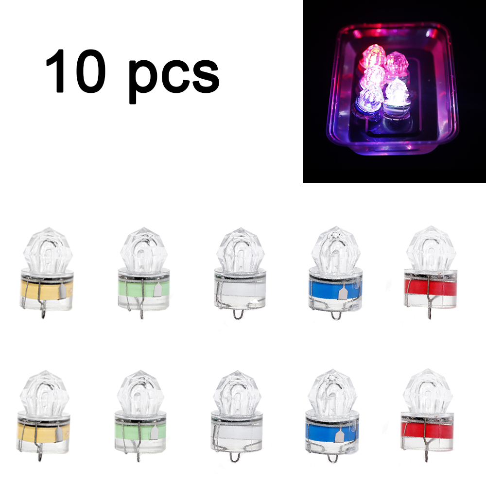 10 ชิ้น LED โคมไฟตกปลาใต้น้ําเ - Fishing Equipment Used บทวิจารณ์และราคา