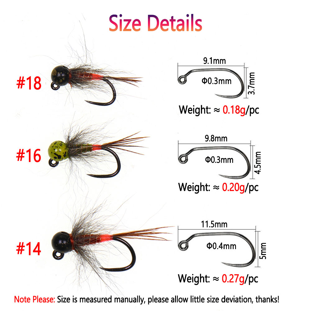6 ชิ้น # 14 # 16 # เหยื่อตกปลา - Fishing Equipment Europe บทวิจารณ์และราคา
