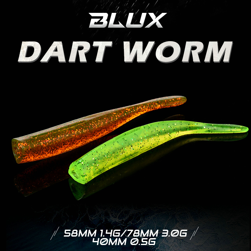 BLUX ใหม่ Dart Worm เหยื่ออ่อน - Jig Head Lure บทวิจารณ์และราคา