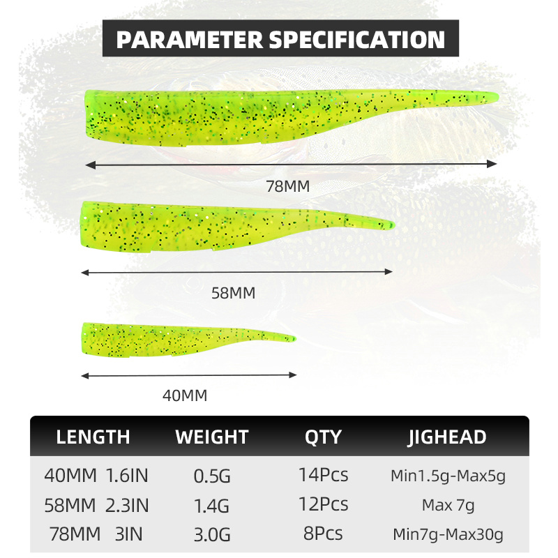 BLUX ใหม่ Dart Worm เหยื่ออ่อน - Jig Head Lure บทวิจารณ์และราคา
