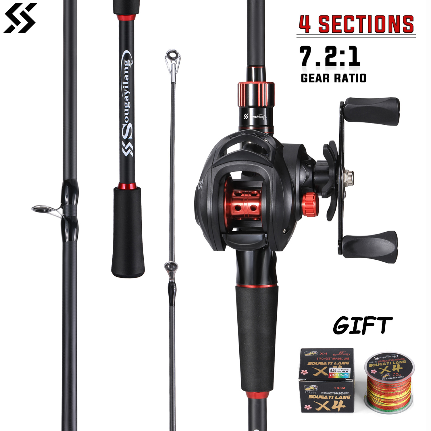 Sougayilang ตกปลา Rod และ Reel - Fishing Equipment Europe บทวิจารณ์และราคา
