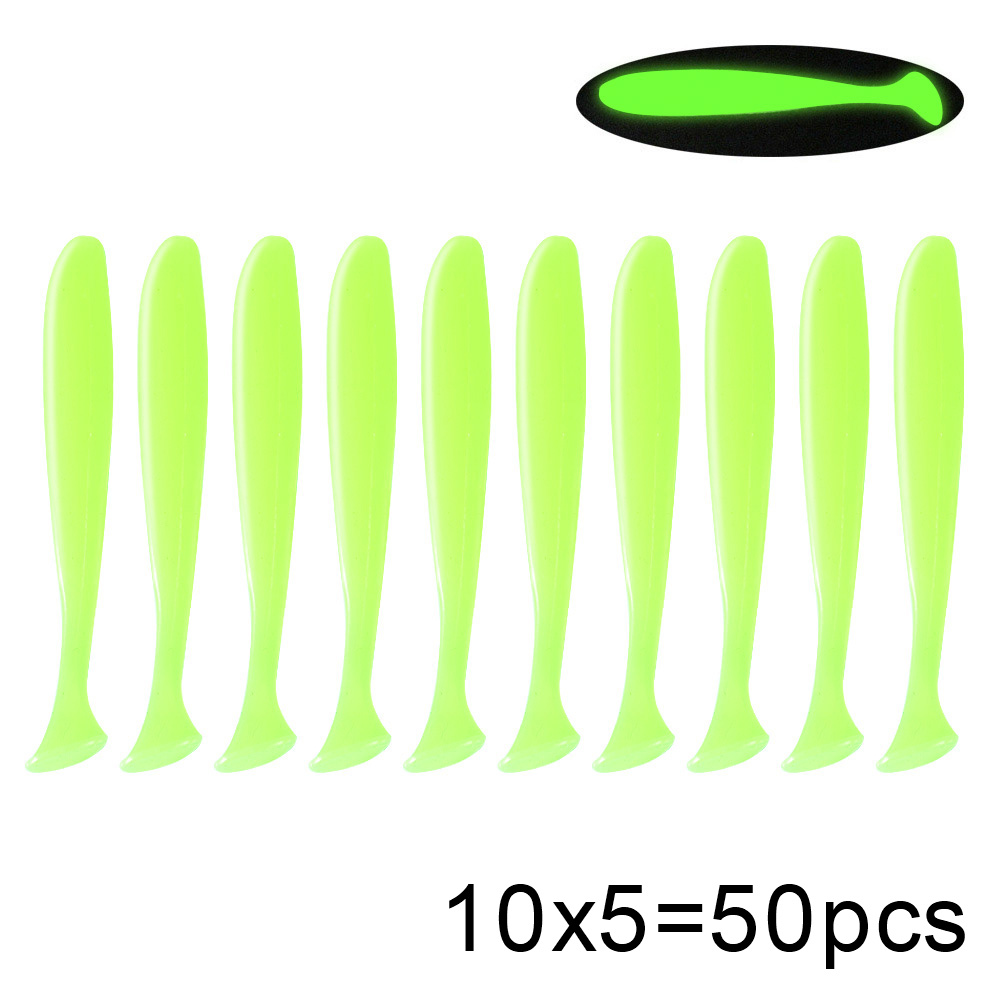 QXO 50 ชิ้น/ล็อต Swimbait Soft - Soft Plastic Lure บทวิจารณ์และราคา