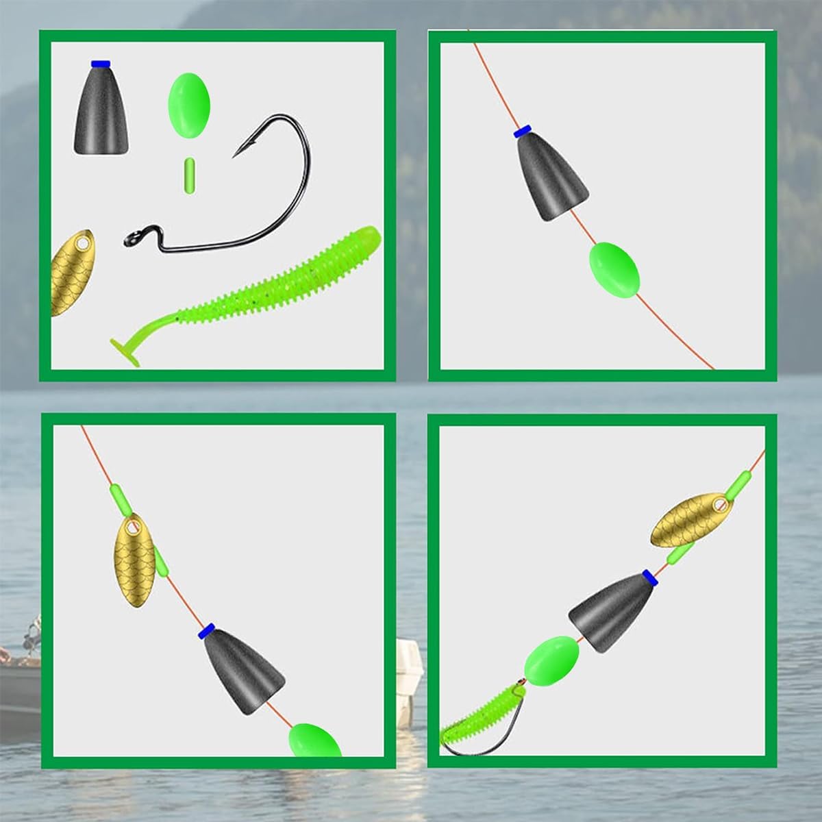 ลูกปัดเรืองแสงรูปไข่ ขนาด 3x4  - Night Float Fishing บทวิจารณ์และราคา